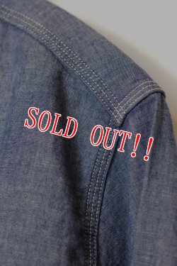画像7: 「Mt.hill」 Double Elbow Indigo Chambray Work shirts Custom マウントヒル ダブルエルボー インディゴシャンブレーワークシャツ カスタム [インディゴ]