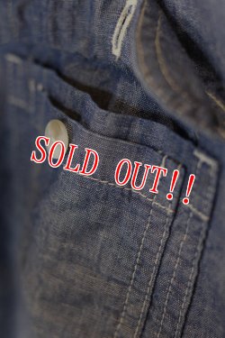 画像4: 「Mt.hill」 Double Elbow Indigo Chambray Work shirts Custom マウントヒル ダブルエルボー インディゴシャンブレーワークシャツ カスタム [インディゴ]