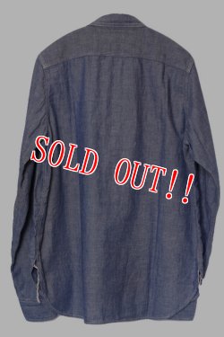 画像8: 「Mt.hill」 Double Elbow Indigo Chambray Work shirts Custom マウントヒル ダブルエルボー インディゴシャンブレーワークシャツ カスタム [インディゴ]