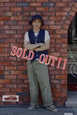 画像9: 「Pherrows」 フェローズ ウォバッシュ ワークベスト PV1-W [ウォバッシュストライプ]