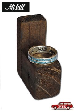 画像1: [次回入荷予定]「Mt.hill」Turquoise Chip Inlay Ring Narrow マウントヒル ターコイズチップインレイリング mh17RG02 [ナロー]