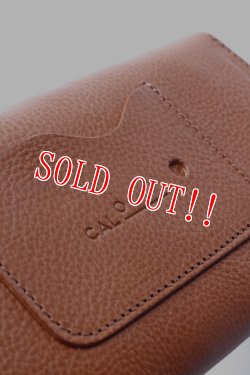 画像7: 「CAL O LINE」 BEADS LEATHER LONG WALLET キャルオーライン ビーズ レザー ロングウォレット CL181-125 [タン]