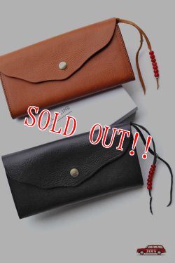 画像11: 「CAL O LINE」 BEADS LEATHER LONG WALLET キャルオーライン ビーズ レザー ロングウォレット CL181-125 [タン]