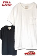 「FULLCOUNT」 BASIC POCKET Tee　フルカウント ベーシックポケット Tシャツ Lot.5805P [ホワイト・インクブラック]