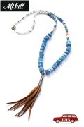 「Mt.hill」Bohemian Antique Beads Necklace  マウントヒル ボヘミアンアンティークビーズネックレス ロング  [ブルーグリーン]