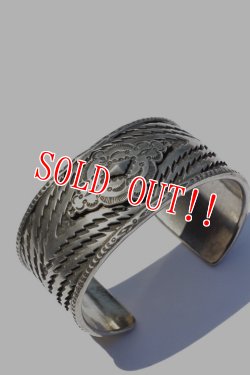 画像3: 「Mt.hill」 マウントヒル ラグパターン ワイドバングル コンチョ付き [20200104]