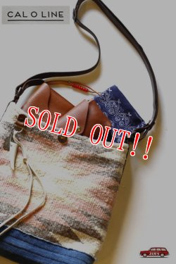 画像7: 「CAL O LINE」 BEADS LEATHER POUCH キャルオーライン ビーズ ポーチ CL181-127 [タン]