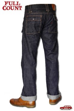 画像3: 「FULLCOUNT」BUSH PANTS 13.7oz  フルカウント ブッシュパンツ ストレート [インディゴ]