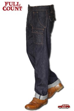 画像2: 「FULLCOUNT」BUSH PANTS 13.7oz  フルカウント ブッシュパンツ ストレート [インディゴ]