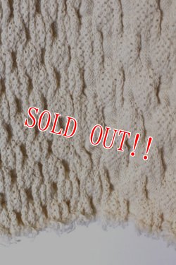 画像4: 「CAL O LINE」 CUT OFF JACQARD L/S Tee キャルオーライン カットオフ ジャガード 長袖Tシャツ CL182-021 [ナチュラル]