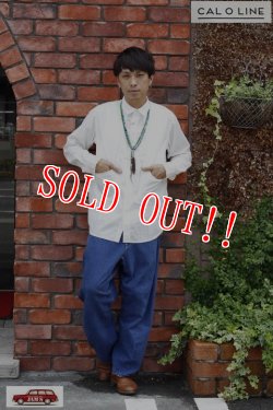 画像13: 「CAL O LINE」 PAINTER SHIRT キャルオーライン デニム ペインターシャツ CL182-029 [ホワイト]