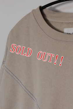 画像2: 「CAL O LINE」 Cross Stitch Sweat キャルオーライン クロスステッチ スウェット CL182-015 [ライトグレー]