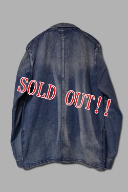 画像8: 「FULLCOUNT」1930s 10oz Denim Short Coverall フルカウント 10オンスデニム ショートカバーオール ヴィンテージ加工 2920OW [インディゴ]