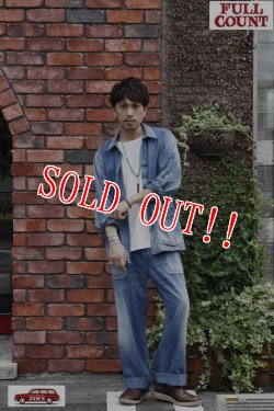 画像15: 「FULLCOUNT」1930s 10oz Denim Short Coverall フルカウント 10オンスデニム ショートカバーオール ヴィンテージ加工 2920OW [インディゴ]