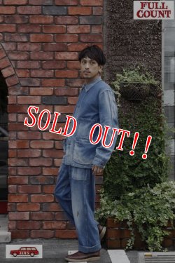 画像12: 「FULLCOUNT」1930s 10oz Denim Short Coverall フルカウント 10オンスデニム ショートカバーオール ヴィンテージ加工 2920OW [インディゴ]