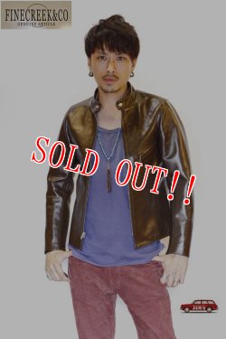 画像16: 「FINE CREEK ＆Co.」 Ekins　ファインクリーク・アンド・コー イーキンス ライトレザー シングルライダースジャケット  ACJK002 [ブラウン]