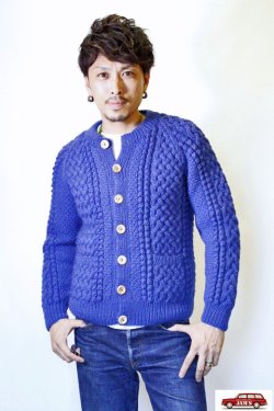 画像10: 「INVERALLAN」  4A CREW NECK CARDIGAN インバーアラン クルーネック カーディガン [コルベット]