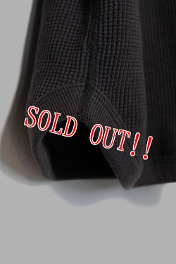 画像4: 「FULLCOUNT」×「JAMS」 LOOSE HEAVY WAFFLE Tee フルカウント 別注 ルーズシルエット ワッフルTシャツ [インクブラック]