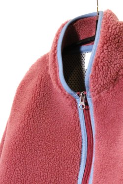 画像2: 「CAL O LINE」 RECYCLE PILE CARDIGAN キャルオーライン リサイクルパイル カーディガン オリジナルボアフリース CL182-067 [プラム]