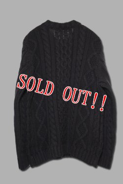 画像5: 「JELADO」 ジェラード ウール ケーブルニットセーター クルーネック JP33825 [ブラック]