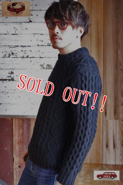 画像8: 「JELADO」 ジェラード ウール ケーブルニットセーター クルーネック JP33825 [ブラック]