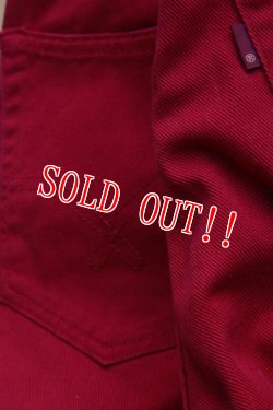 画像8: 「FULLCOUNT」＃1110 STYLE RED COLOR JEANS フルカウント テーパードスリム カツラギ カラージーンズ  [レッド]