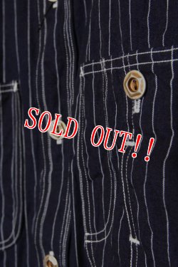 画像4: 「JELADO」Railroader Shirts ジェラード レイルローダーシャツ JP41123 [インディゴストライプ]