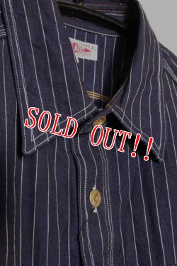 画像2: 「JELADO」Railroader Shirts ジェラード レイルローダーシャツ JP41123 [インディゴストライプ]