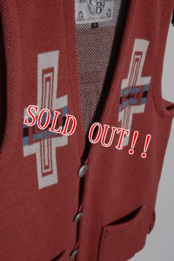 画像2: 「JELADO」Santa Fe Knit Vest ジェラード サンタフェ チマヨニットベスト CB41827 [オールドレッド]