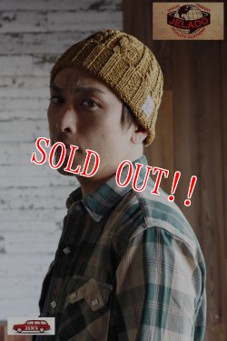 画像11: 「JELADO」ジェラード　コットン ハンドニット ワッチキャップ AB094701 [インディゴ・フェイドインディゴ・マスタード・ピーチ]