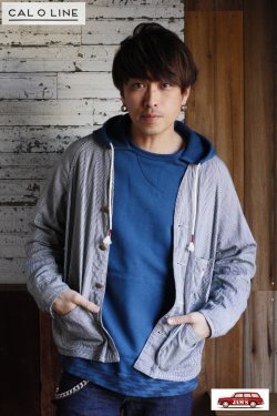 画像12: 「CAL O LINE」 Fin Raglan Parka キャルオーライン フィン ラグランパーカー CL191-032 [ダークグリーン]