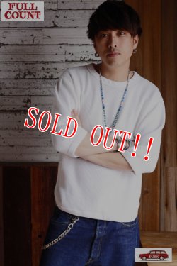 画像10: 「FULLCOUNT」×「JAMS」 LOOSE HEAVY WAFFLE Tee フルカウント 別注 ルーズシルエット ワッフルTシャツ [ホワイト]