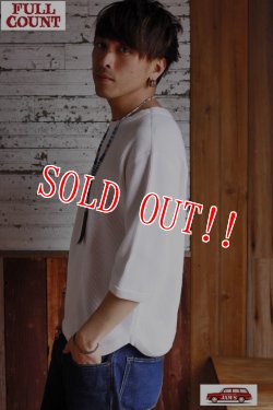 画像8: 「FULLCOUNT」×「JAMS」 LOOSE HEAVY WAFFLE Tee フルカウント 別注 ルーズシルエット ワッフルTシャツ [ホワイト]