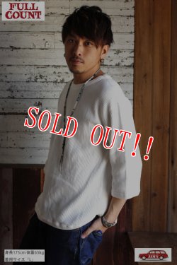 画像13: 「FULLCOUNT」×「JAMS」 LOOSE HEAVY WAFFLE Tee フルカウント 別注 ルーズシルエット ワッフルTシャツ [ホワイト]