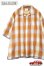 画像1: 「CAL O LINE」PLAID OPEN COLLAR SHIRTS キャルオーライン プレイド オープンカラー 半袖シャツ  CL191-052 [オレンジ] (1)