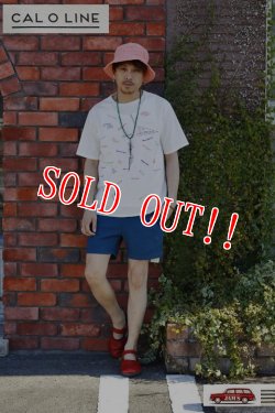 画像11: 「CAL O LINE」 JACQUARD SWEAT SHORTS キャルオーライン ジャガード スウェットショーツ  [ダークグリーン]