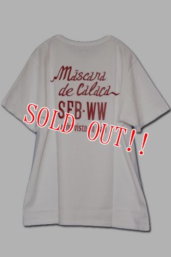 画像3: 「JELADO」プロレス Tee ジェラード ミラマスカラス メキシカンスカル半袖Tシャツ AB41257 [オフホワイト]