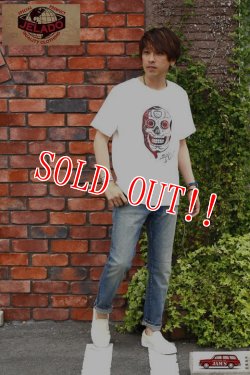 画像6: 「JELADO」プロレス Tee ジェラード ミラマスカラス メキシカンスカル半袖Tシャツ AB41257 [オフホワイト]