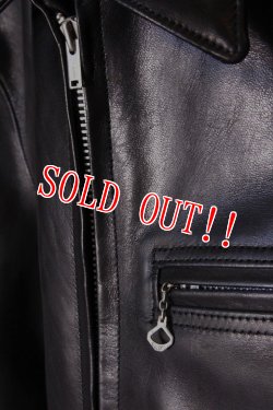 画像3: 「Fine Creek Leathers」James ファインクリークレザーズ ジェームス  シングルライダースジャケット ホースハイド FCJK020 [ブラック]