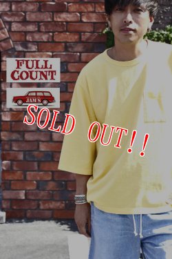 画像18: 「FULLCOUNT」×「JAMS」 WIDE POCKET Tee フルカウント 別注 ワイドシルエット ポケットTシャツ [レモンイエロー]