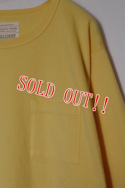 画像3: 「FULLCOUNT」×「JAMS」 WIDE POCKET Tee フルカウント 別注 ワイドシルエット ポケットTシャツ [レモンイエロー]