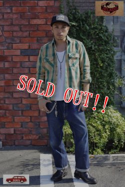 画像12: 「JELADO」 Unionworkers Shirts ジェラード ユニオンワーカーズシャツ ネルシャツ（ショート丈 ） JP42133 [ピーナッツ（グリーン）]