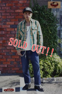 画像9: 「JELADO」 Unionworkers Shirts ジェラード ユニオンワーカーズシャツ ネルシャツ（ショート丈 ） JP42133 [ピーナッツ（グリーン）]