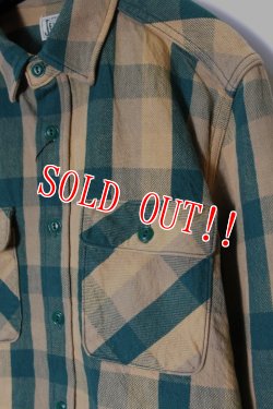 画像3: 「JELADO」 Unionworkers Shirts ジェラード ユニオンワーカーズシャツ ネルシャツ（ショート丈 ） JP42133 [ピーナッツ（グリーン）]