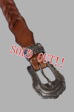 画像2: 「Mt.hill」Woven Leather Belt マウントヒル ウーブンレザーベルト [ナチュラル]