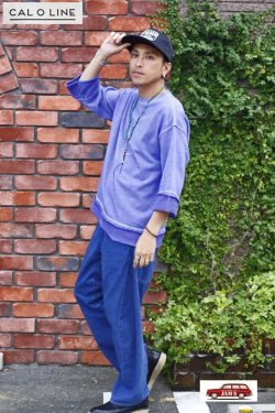 画像8: 「CAL O LINE」CUT OFF SWEAT キャルオーライン カットオフスウェット ルーズシルエット CL192-014 [ライトパープル]