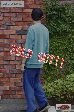 画像9: 「CAL O LINE」CUT OFF SWEAT キャルオーライン カットオフスウェット ルーズシルエット CL192-014 [セージグリーン]