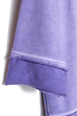 画像4: 「CAL O LINE」CUT OFF SWEAT キャルオーライン カットオフスウェット ルーズシルエット CL192-014 [ライトパープル]