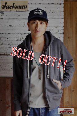 画像9: 「Jackman」 GG Sweat Zip Parka　ジージースウェット ジップパーカー 度詰コットン JM7873 「ブラック」