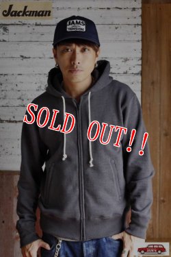 画像12: 「Jackman」 GG Sweat Zip Parka　ジージースウェット ジップパーカー 度詰コットン JM7873 「ブラック」